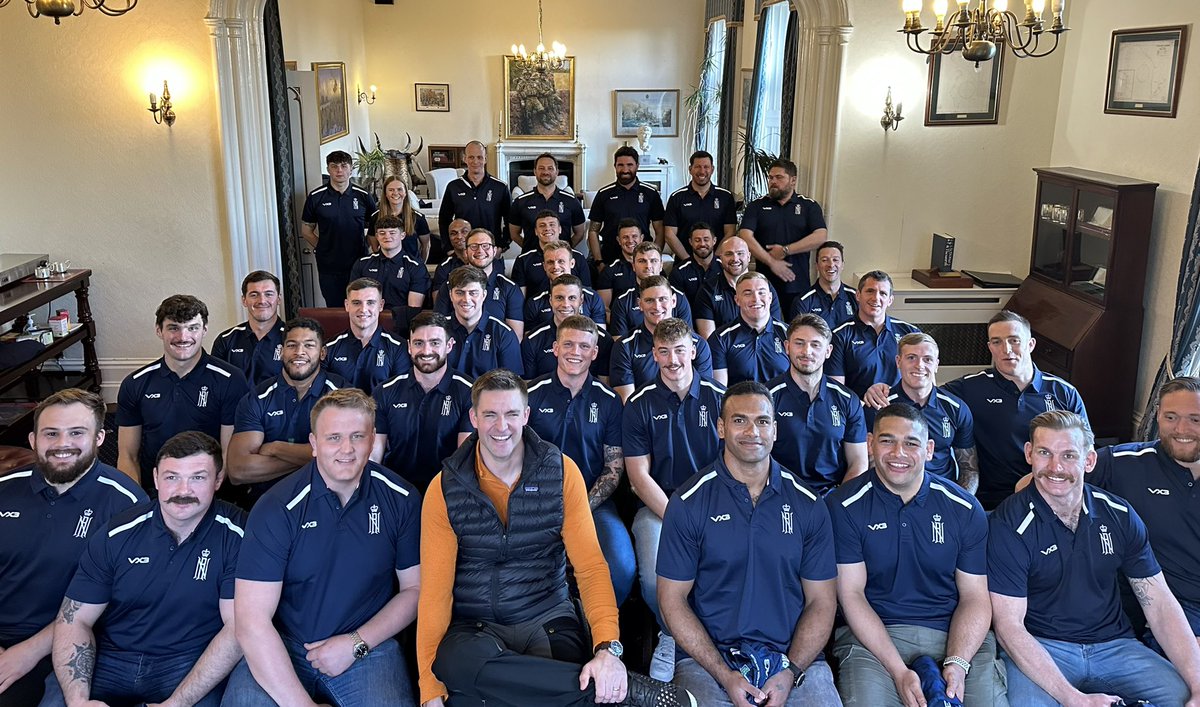PeteReed's tweet photo. It was my great pleasure to meet with the @RNRugby Men’s Squad and staff this evening ahead of tomorrow’s  match with Marine Nationale (French Navy). 
They have a wonderful &amp; hard earned energy &amp; spirit which was an honour to soak up.
Congratulations for your caps and Onwards!!! https://t.co/mr5NIy3W7x