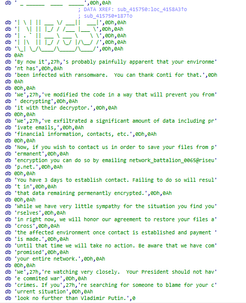 MalGamy12's tweet photo. Again, we have a family that stole a code from the #Conti ransomware called #NB65. https://t.co/pmf9KTpW9X
