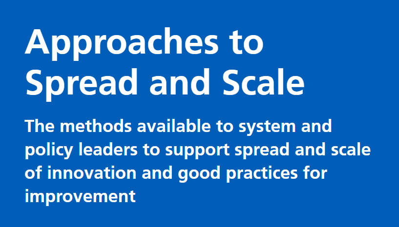 wasimbaqir's tweet image. Good publication from NHS Horizons @HorizonsNHS
Approaches to Spread and Scale from including a case study on #TCAM (thanks to @WessexAHSN @clarehm123).
horizonsnhs.com/spread-approac…