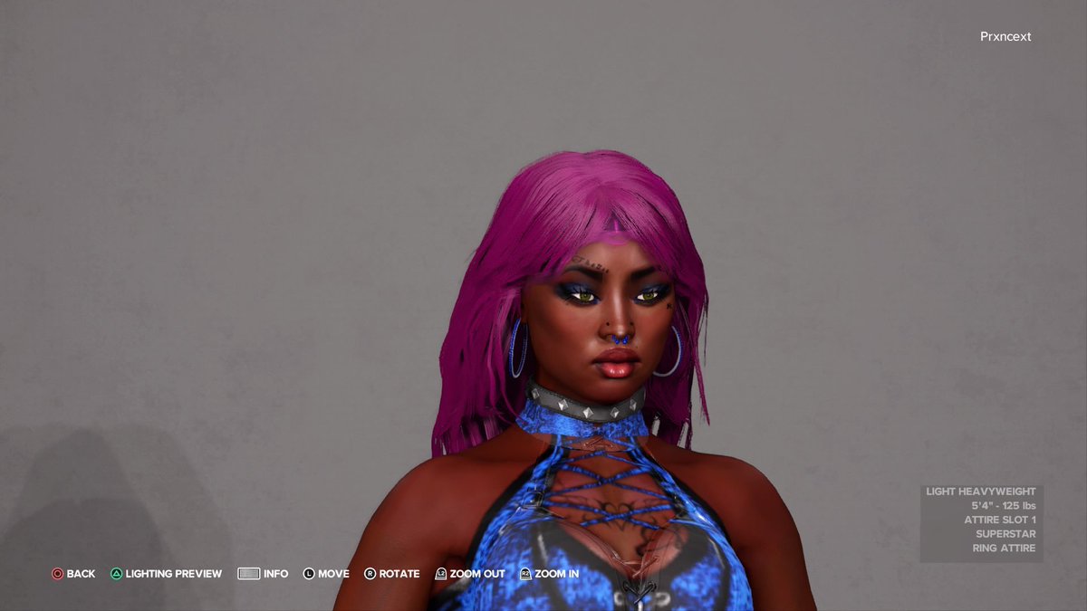 foreignthottie's tweet photo. What y’all think 🫣 attire post later maybe 🥰

 #WWE2K23 https://t.co/jYIzcLkgAj