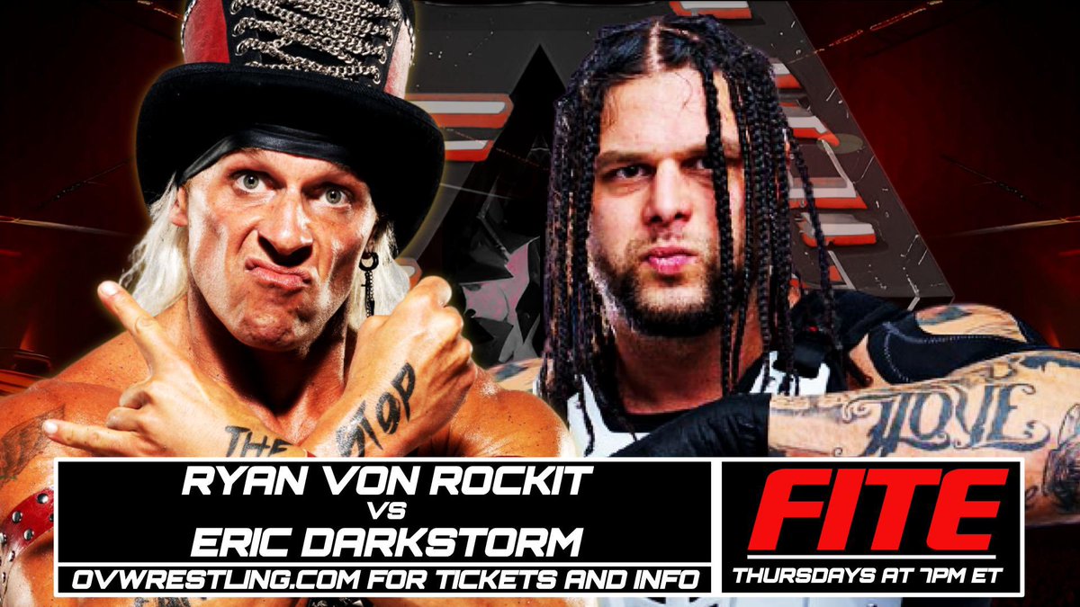 ovwrestling's tweet photo. Can #RyahVonRockit weather the storm when he takes on #EricDarkstorm this Thursday at Davis Arena? Be there LIVE to find out!
Secure your spot! https://t.co/DslgORoANj https://t.co/0wjEddvviF