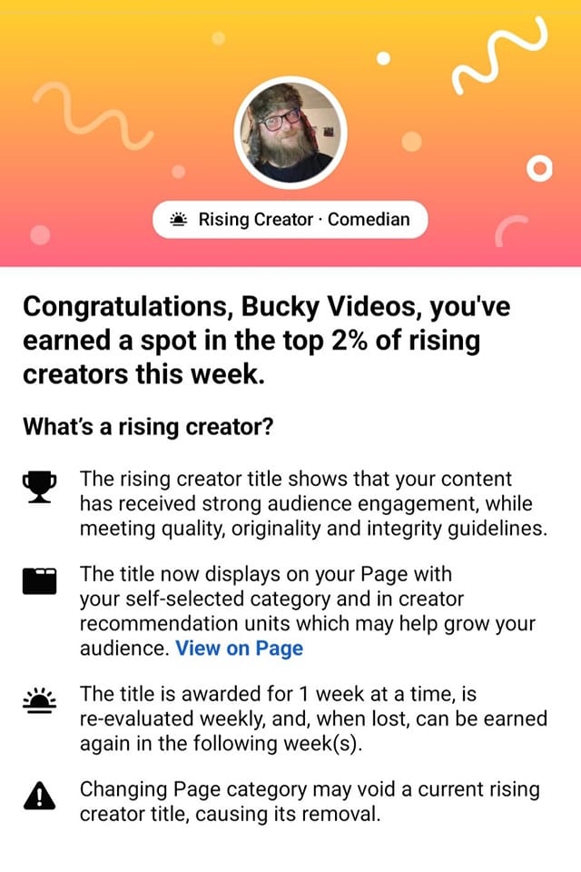 Thanks all, I will have some new content coming your way soon!

#buckyvideos #risingcreator #getupandmove #letsgo #supportlocal