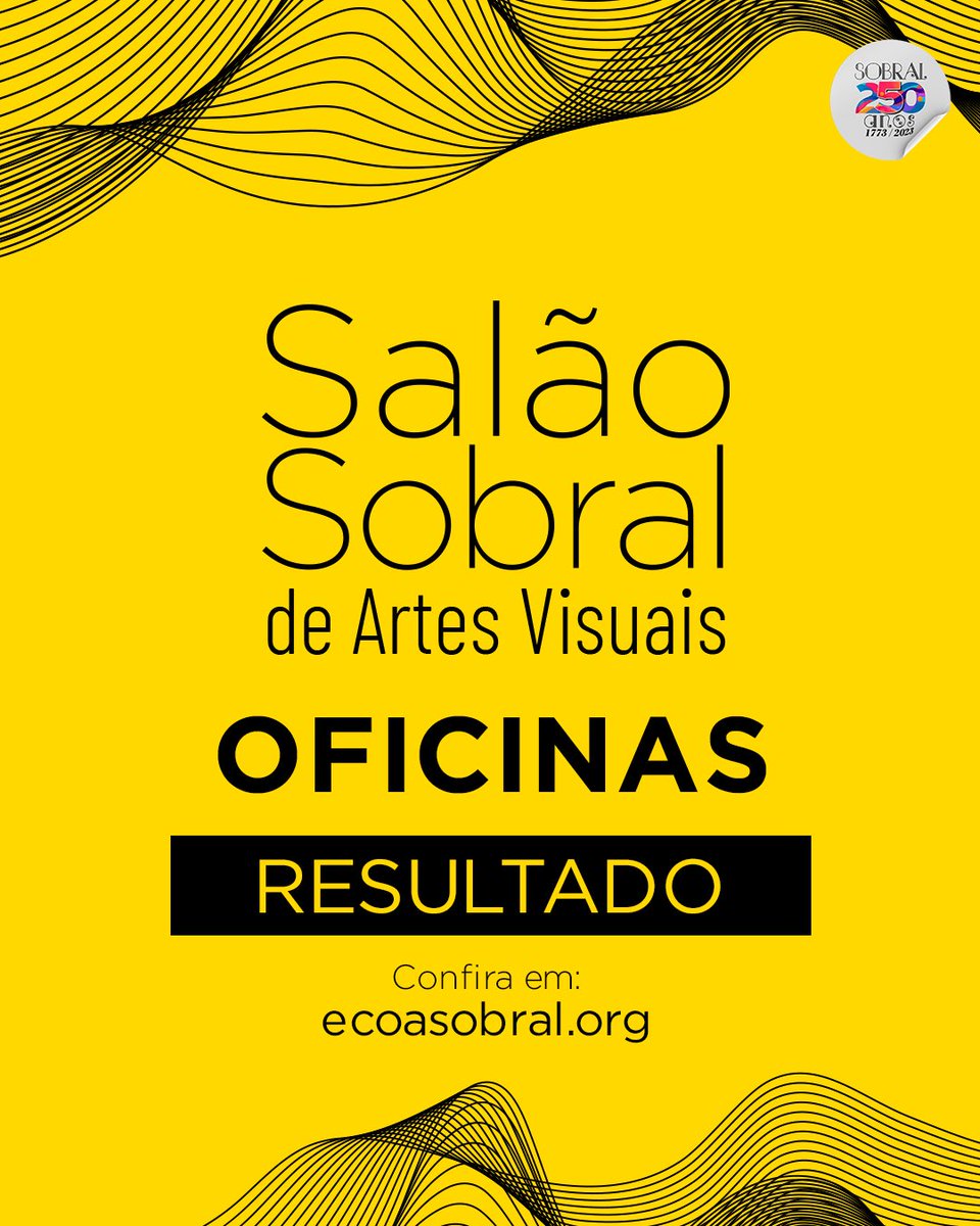 ecoasobral's tweet photo. Já está no ar o resultado das oficinas de Pintura (Aquarela), Escultura e Fotografia que compõem a programação de ações formativas do Salão Sobral de Artes Visuais 2023. ✨

O resultado está disponível no site https://t.co/PObvBO8veF

#salaosobraldeartesvisuais #sobral #enel https://t.co/CD4NtfkOho