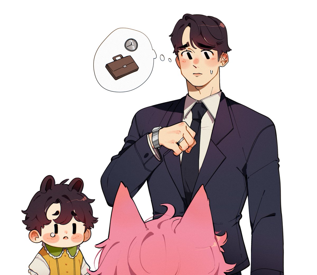 Mokkamimi's tweet photo. 🐺🤒=🐰👶🏻💼 https://t.co/VjUrO2HGaN