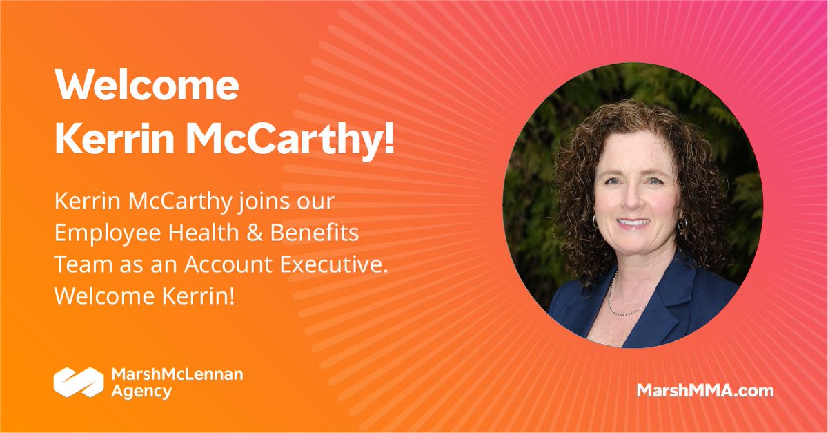Meet Kerrin McCarthy, our newest #team member! We are excited to #welcome Kerrin on board as an Account Executive in our Employee Health &amp; Benefits department. Welcome to the #Northeast!