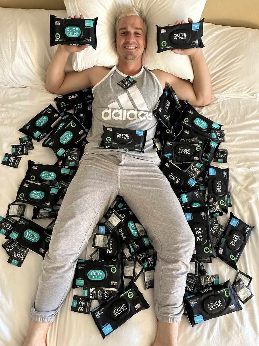 Thanks to the guys @DUDEwipes I’m prepared for my next shart attack! Cuz 💩 happens!!