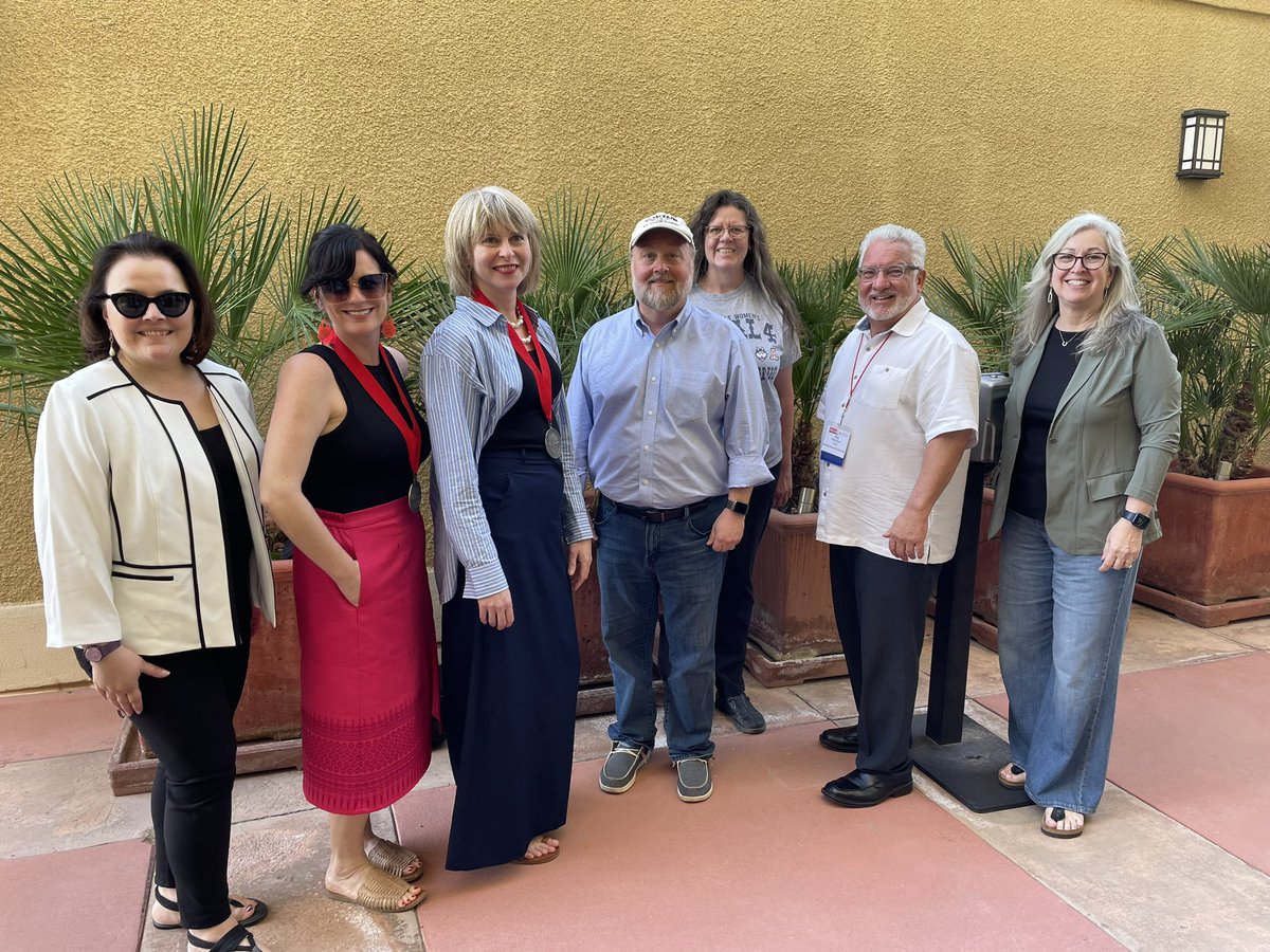 PrezPhil's tweet photo. Proud to recognize our @middlesex_cc faculty members at the @followtheleague conference in Tempe, Arizona - kudos to Lara Kradinova and Kerianne Gamache!  We (and your students) appreciate you!
@InnovationsConf #23INNAZ #HigherEd https://t.co/f1XEXDv2Z4