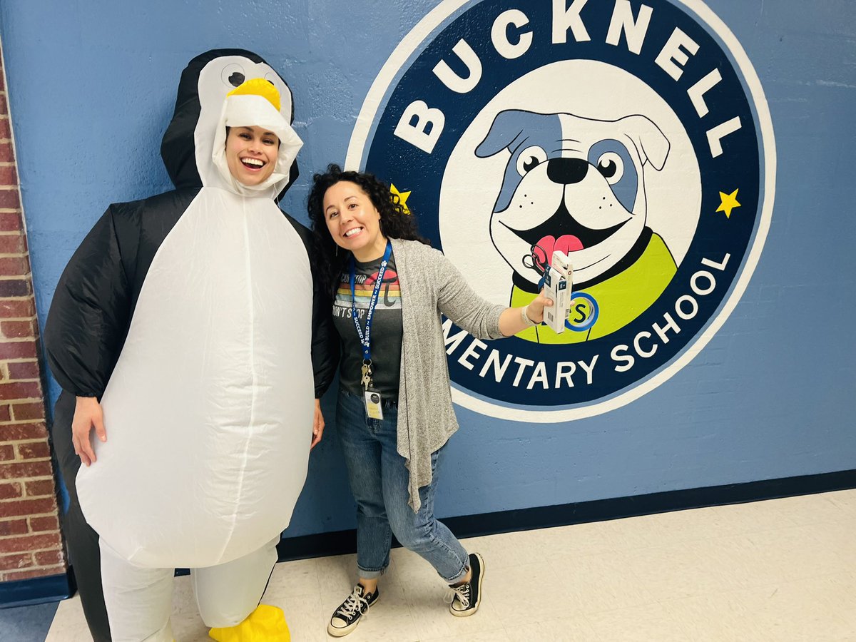 Look who’s here!  Gigi from ST Math! Ready for Math Night! See you soon #BucknellStrong
