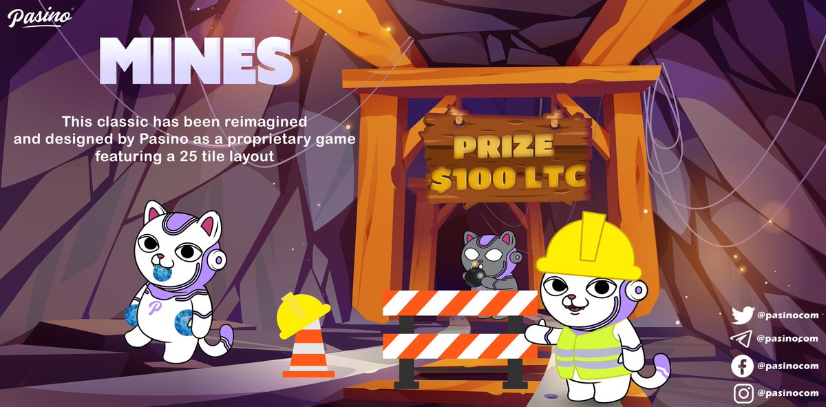 PasinoCom's tweet photo. Our featured game of the week is "Mines"🕹

🏆 $50 for 2 random players

🔸Post a screenshot playing Mines (GEM included)
🔸Like + RT Use hastag #Litecoin
🔸Tag friends
🔺️Minimum LEVEL Allowed 10+

https://t.co/lBgKfZAR87

⏳Ends 48h

#Bitcoin #Binance #TRX #USDT #LTC #Giveaway https://t.co/EjcmrCsCId