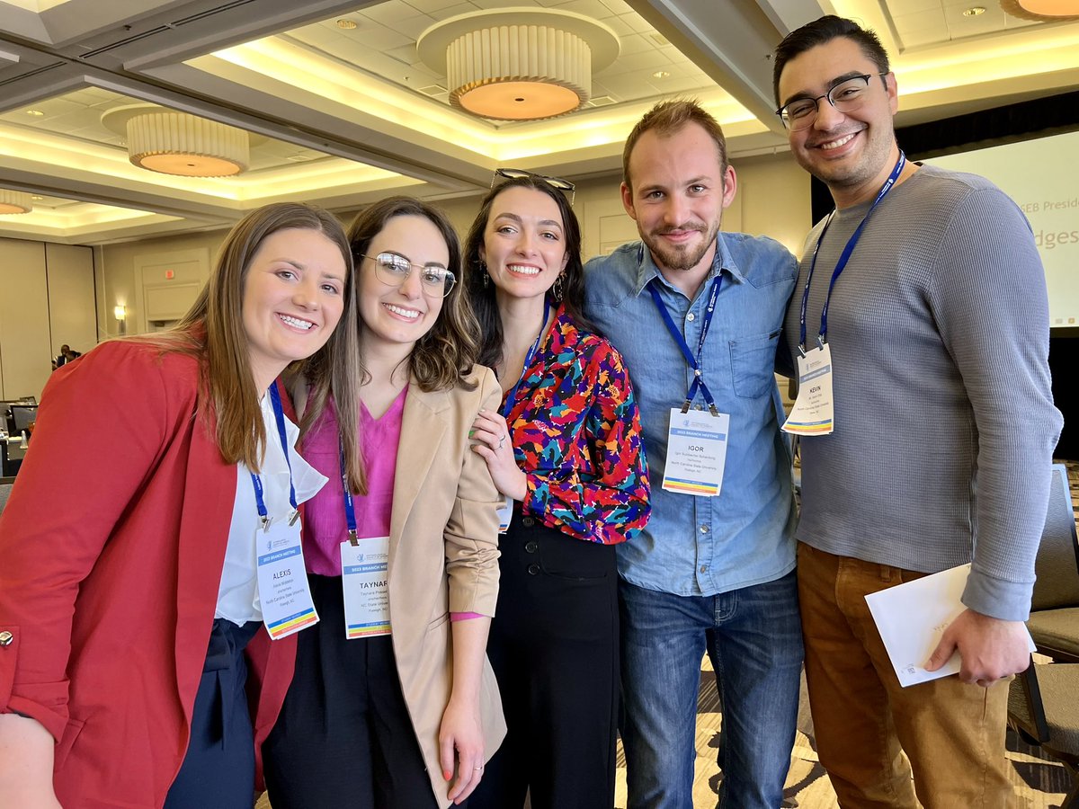 Dominic Reisig (@dominicdreisig) on Twitter photo These <a href="/NCSU_DEPP/">NCSU Entomology & Plant Pathology</a> and <a href="/CropAndSoil/">NC State Crop & Soil Sciences</a> students worked hard & did great at the SEB <a href="/EntsocAmerica/">Entomological Society of America</a> meeting. Congratulations to <a href="/ThayPossebom/">Taynara Possebom</a> for the Kirby L. Hays Memorial Award and both <a href="/ThayPossebom/">Taynara Possebom</a> and <a href="/Ke_Orta/">Kevin Orta</a> for first place award presentations These <a href="/NCSU_DEPP/">NCSU Entomology & Plant Pathology</a> and <a href="/CropAndSoil/">NC State Crop & Soil Sciences</a> students worked hard & did great at the SEB <a href="/EntsocAmerica/">Entomological Society of America</a> meeting. Congratulations to <a href="/ThayPossebom/">Taynara Possebom</a> for the Kirby L. Hays Memorial Award and both <a href="/ThayPossebom/">Taynara Possebom</a> and <a href="/Ke_Orta/">Kevin Orta</a> for first place award presentations
