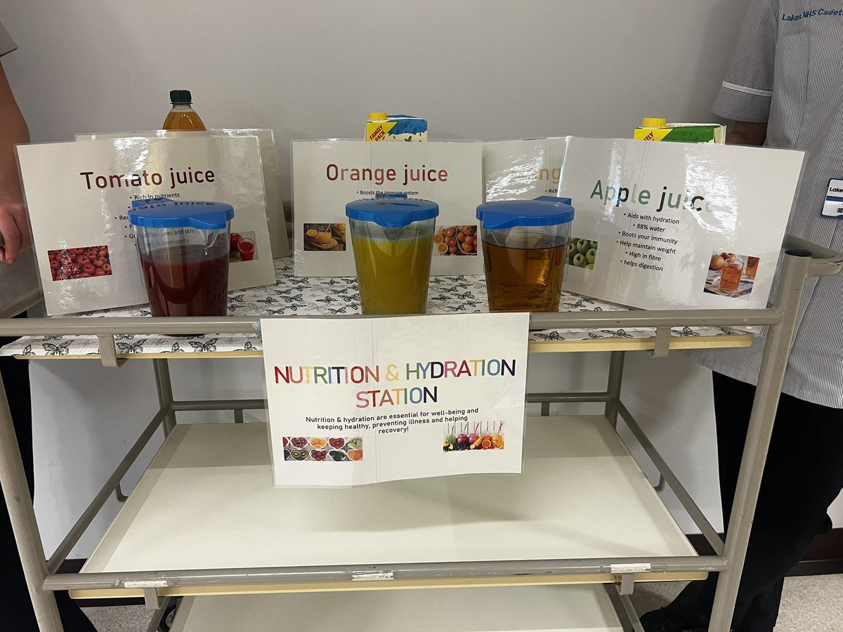 Ward 1 offering alternative drinks today as part of nutrition and hydration week <a href="/NCICNHS/">North Cumbria Integrated Care NHS Foundation Trust</a>