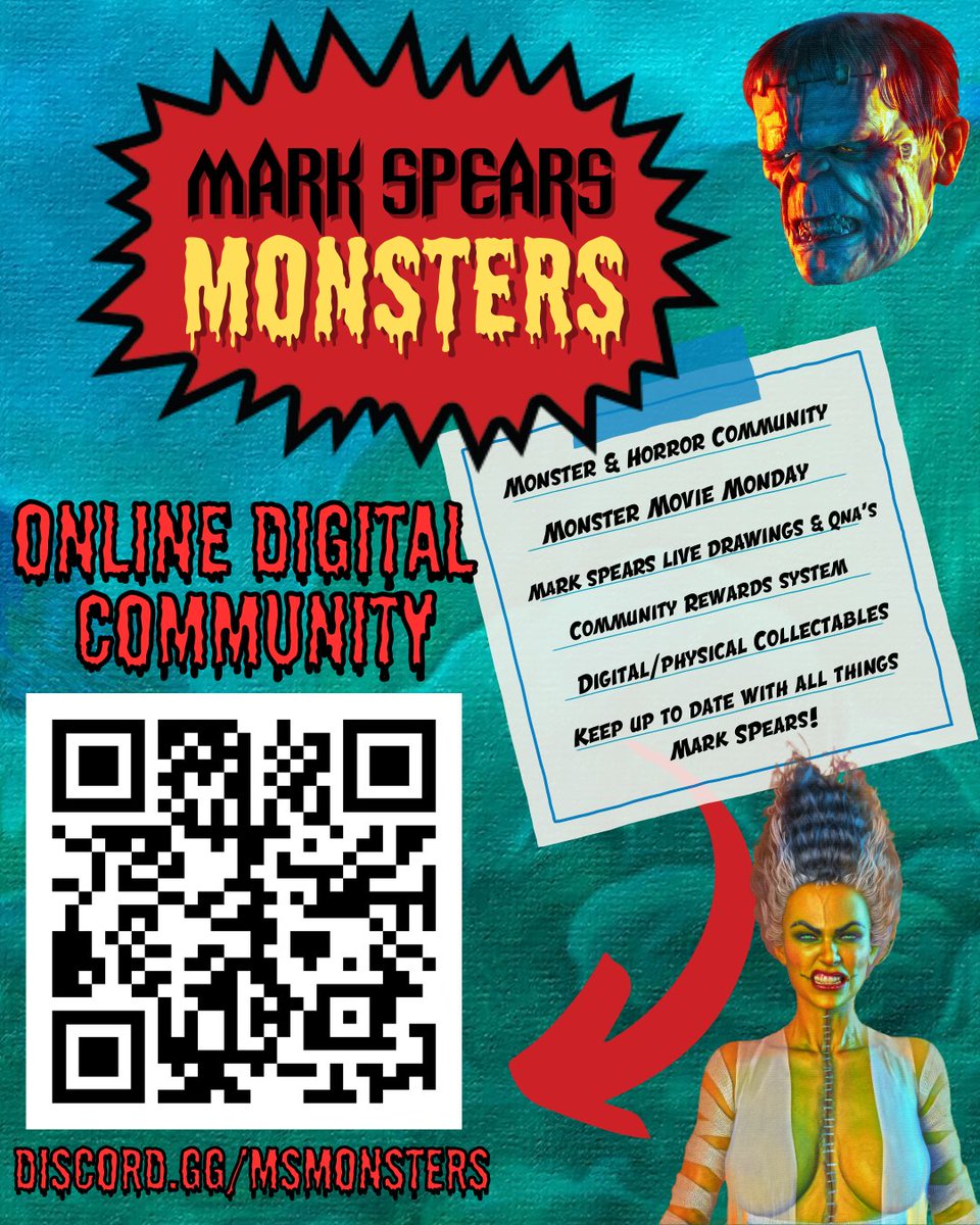We're excited to announce that Collector's Club will be working with <a href="/markspearsart/">MARK SPEARS</a> as he starts his digital journey! If you're a #monster fan or love Mark's art, don't miss out on his community for a true Artist to Fan experience! 

discord.com/invite/msmonst…