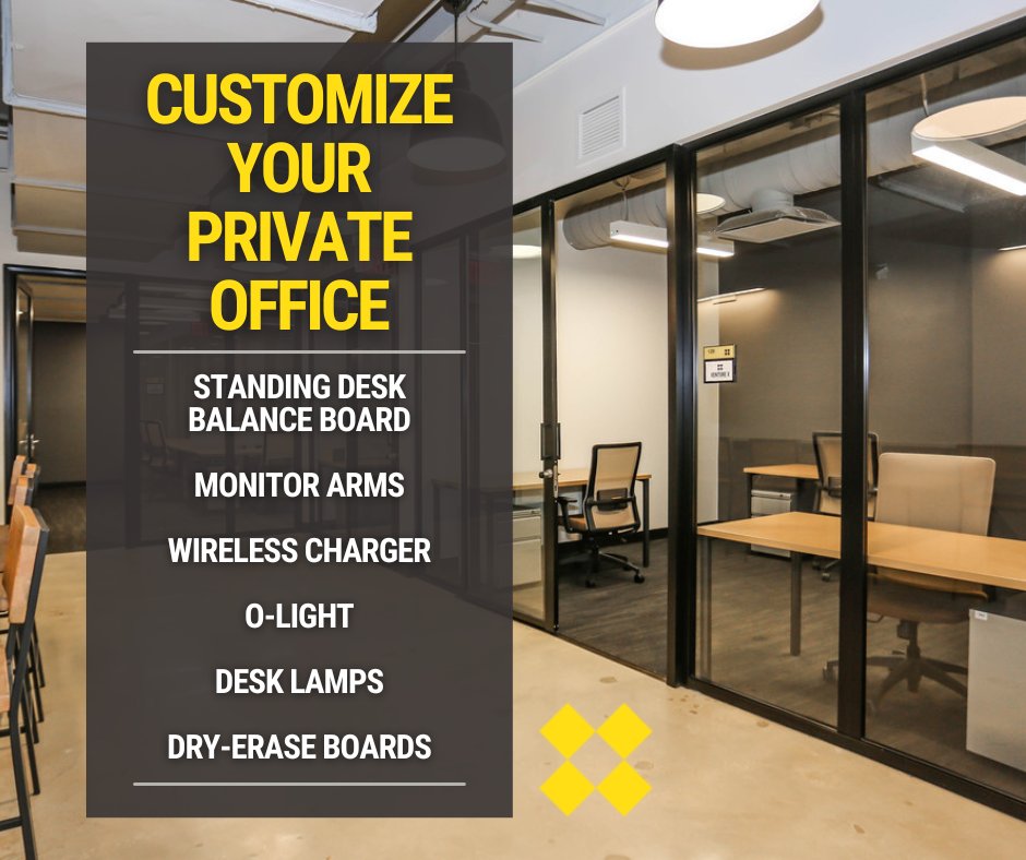 We'll help make your workspace feel more like home. Our private office members will be able to customize their space with some cool accessories like these!

#SDScrippsRanch #SanDiegoCoworking #ScrippsRanchCoworking #Coworking #OfficeRental #FlexSpace #FlexibleWorkSpace...