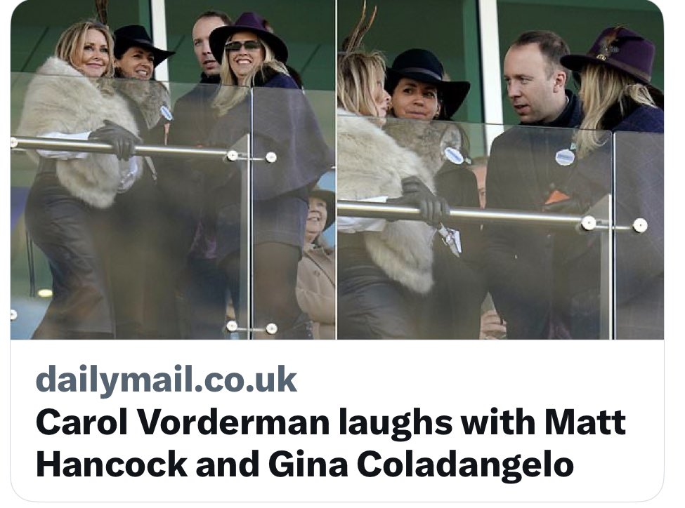 Ohhhh <a href="/carolvorders/">Carol Vorderman</a> , 
I’d never speak to that man, let alone laugh and joke with him.
How can anyone believe what you say on here again?!