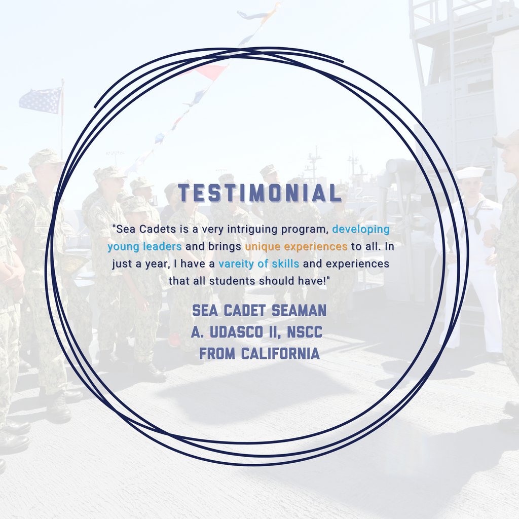 This week we're featuring testimonials from our cadets about our youth program!
•
What is your favorite Sea Cadet advanced training?