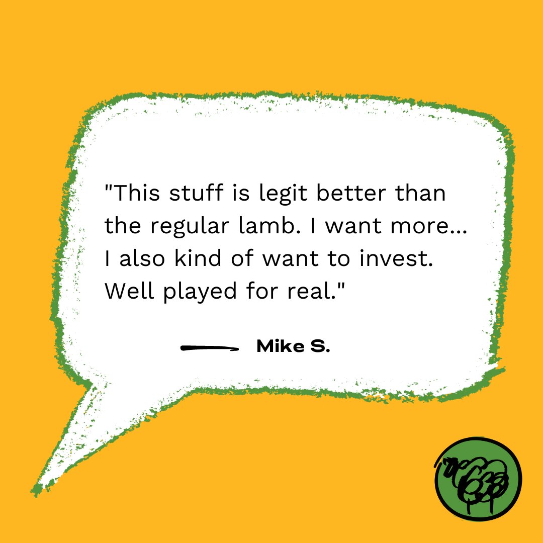 blacksheepeat's tweet image. You gotta taste it to believe it, but these words paint a pretty flavorful picture… 😋

The most delicious meat you’ve n(ever) had. Until now.. Get a taste for yourself through the link in bio! 🌱🐑

#BlackSheepFoods #FlavorFreedom