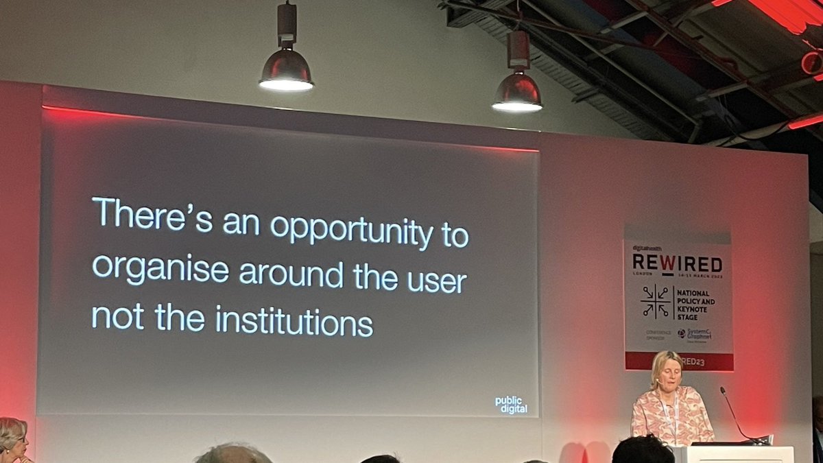 My favourite quote of the day!
#Rewired23 #ICS #DigitalTransformation #PatientCentred