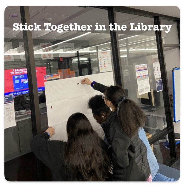 AHSeaglesLMS's tweet photo. Paint by Pixels, but with Stickers. What image will be revealed? Come join us in the AHS Library! https://t.co/9CEpXviobT