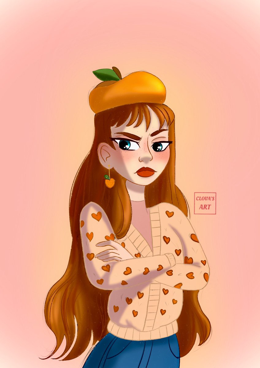 ClovasJournal's tweet photo. My recent work. A draw this in your style piece. By Flaxig. Was such a cute piece to do 🍊 #art #DTIYS #artmoot #digitalart #ArtistOnTwitter https://t.co/nnW3rHbrfT