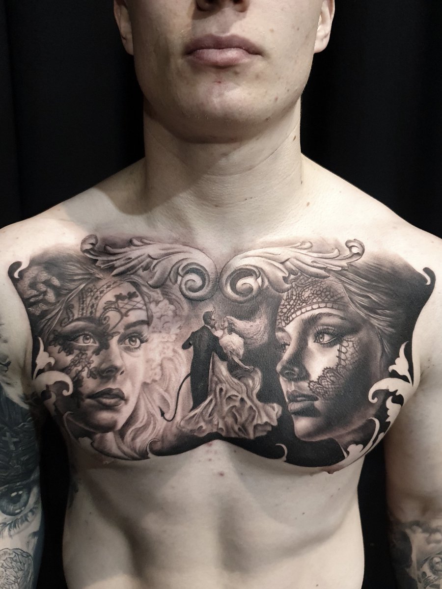 tattooagent108's tweet photo. Winner of Best Black&amp;Grey Tattoo at SkinDeep Tattoo convention in February
Done by Cipri https://t.co/t2xQ0PJ8uH