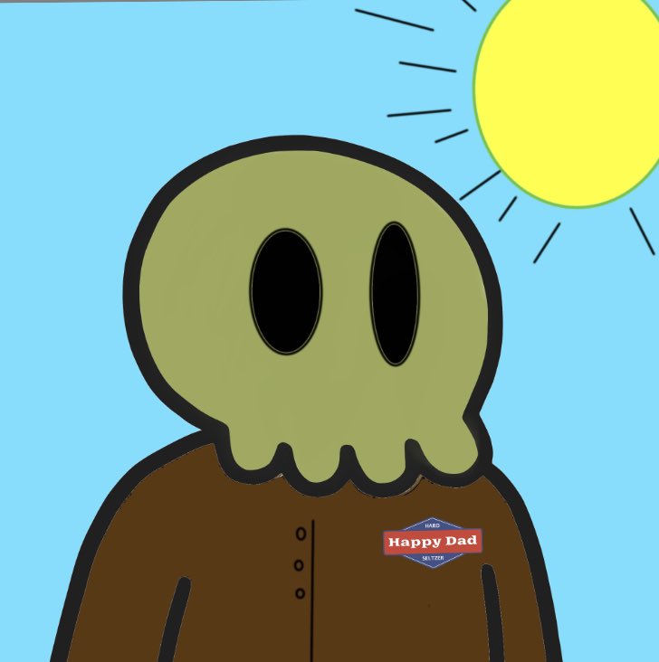 Subreef180's tweet image. Not The Best At Drawing  But Gave It A Go @CryptoMories #BuildAMorie  To Stand Out I Flipped Mine 🤷🏾‍♂️ And He Works For @happydad