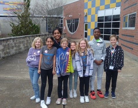 The Team Leaders at Upper Elementary braved some windy and wet weather to demonstrate their own resiliency. Then they practiced the Anchored4Life Club features to help their peers become more resilient. Way to go Panthers! #a4lclub