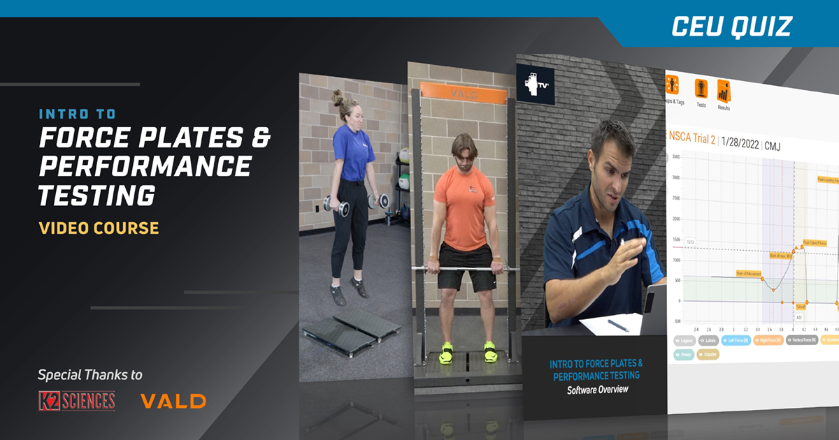 NSCA's tweet photo. Get detailed performance data to drive your program design with Intro to Force Plates for Performance Testing by @Squillante_CSCS now on #NSCATV.
Made for strength coaches, this 9-module course equips you with the essentials to start testing.
WATCH NOW: https://t.co/8X2c36DHIH https://t.co/jEaJ2LGR8C