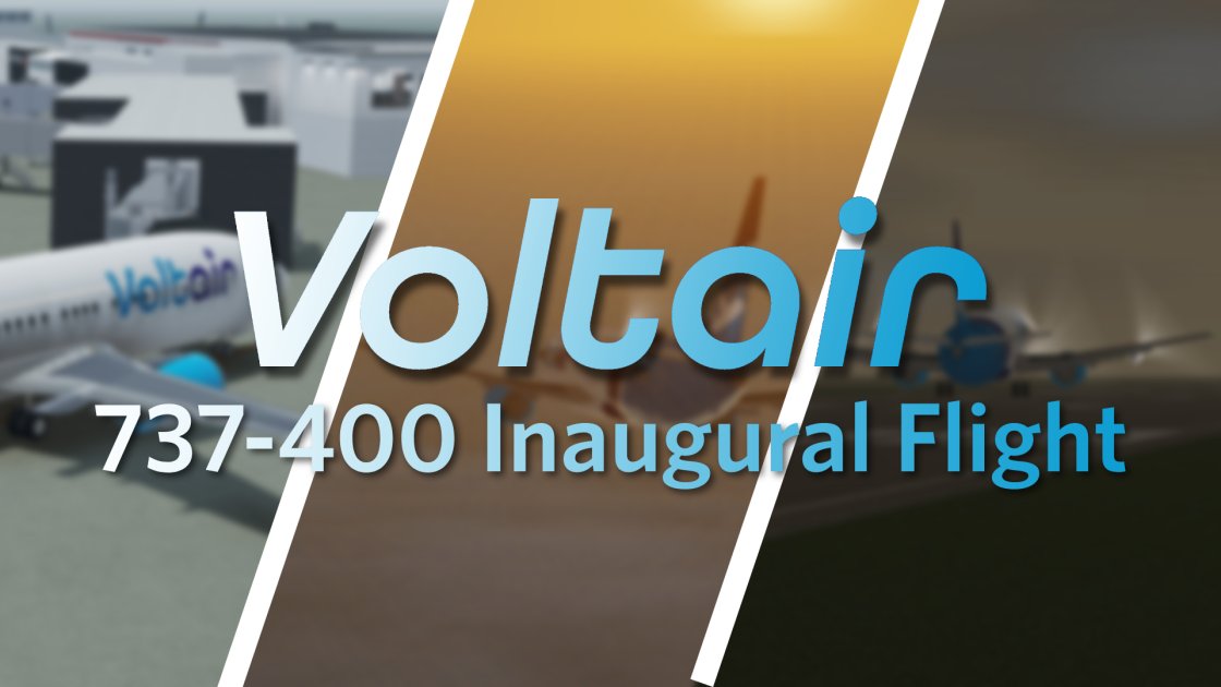 RobloxVoltair's tweet photo. The 737-400's first flight...

Today G-VKPL flew between Cardiff and Zakynthos, It was the first time we've used the 737-400.

Stay tuned for more 737-400 flights by joining our server!

#ROBLOX #ROBLOXDev #RoAviation

(Credit to @LeoSportGame for the picture!) https://t.co/8ZkH7c8oMD