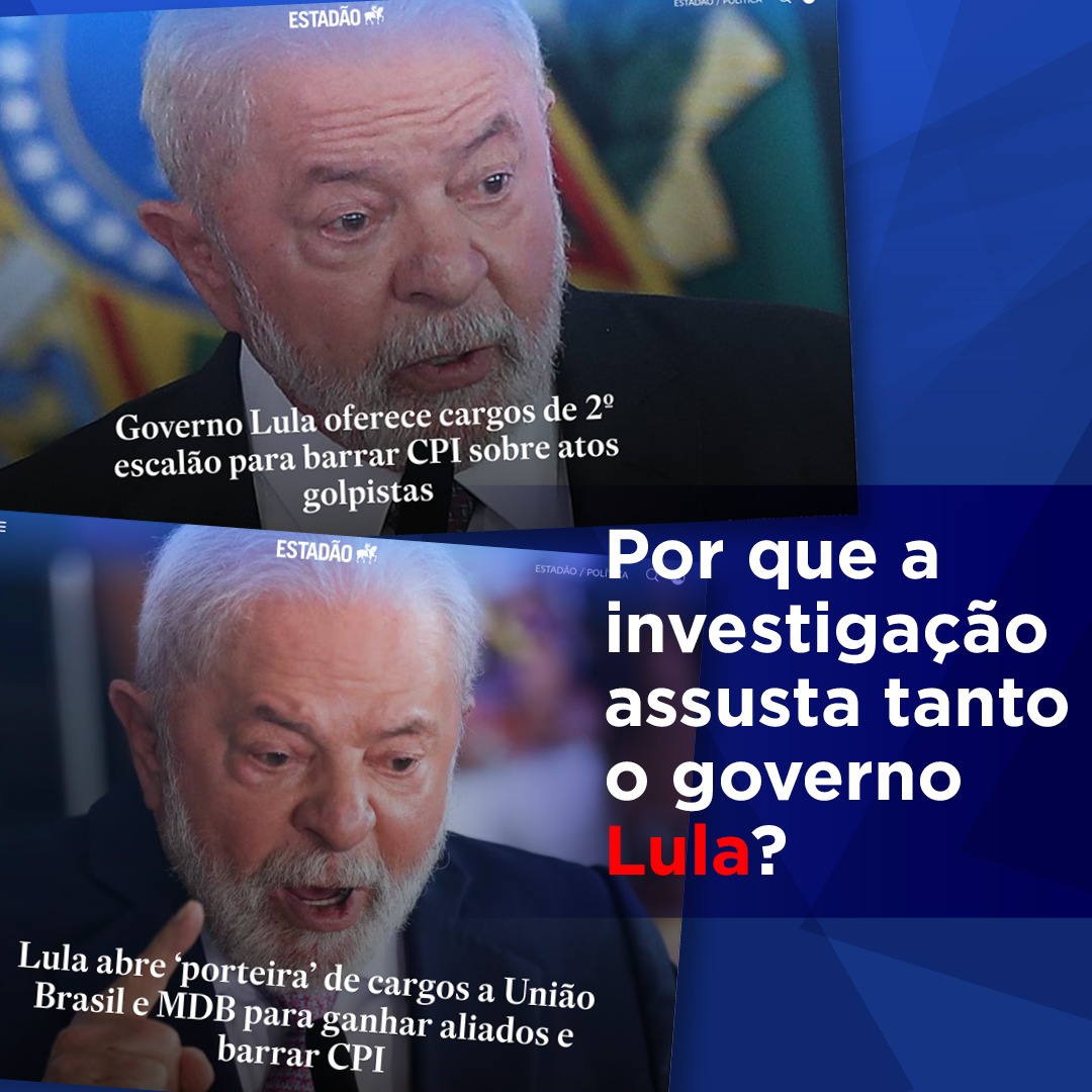 Por que o Lula teme tanto essa investigação? O que escondem? Hoje, cobrei do presidente do Congresso a instalação da CPMI para apurar o que ocorreu no dia 8 de janeiro. Queremos saber quem foram os responsáveis, por ação ou omissão, pelos acontecimentos deploráveis.