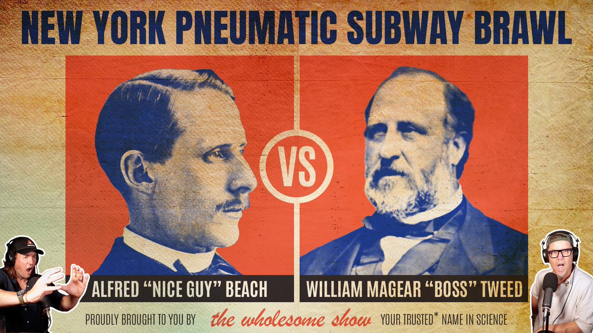Oh hey! Have you ever wanted to build your own secret air powered subway system in the middle of New York? Well you’re not alone, because once upon a time the editor of Scientific American did just that! <a href="/willozap/">Will J Grant</a> tells <a href="/rodl/">Rod Lamberts</a> the story! podcasts.apple.com/au/podcast/the…