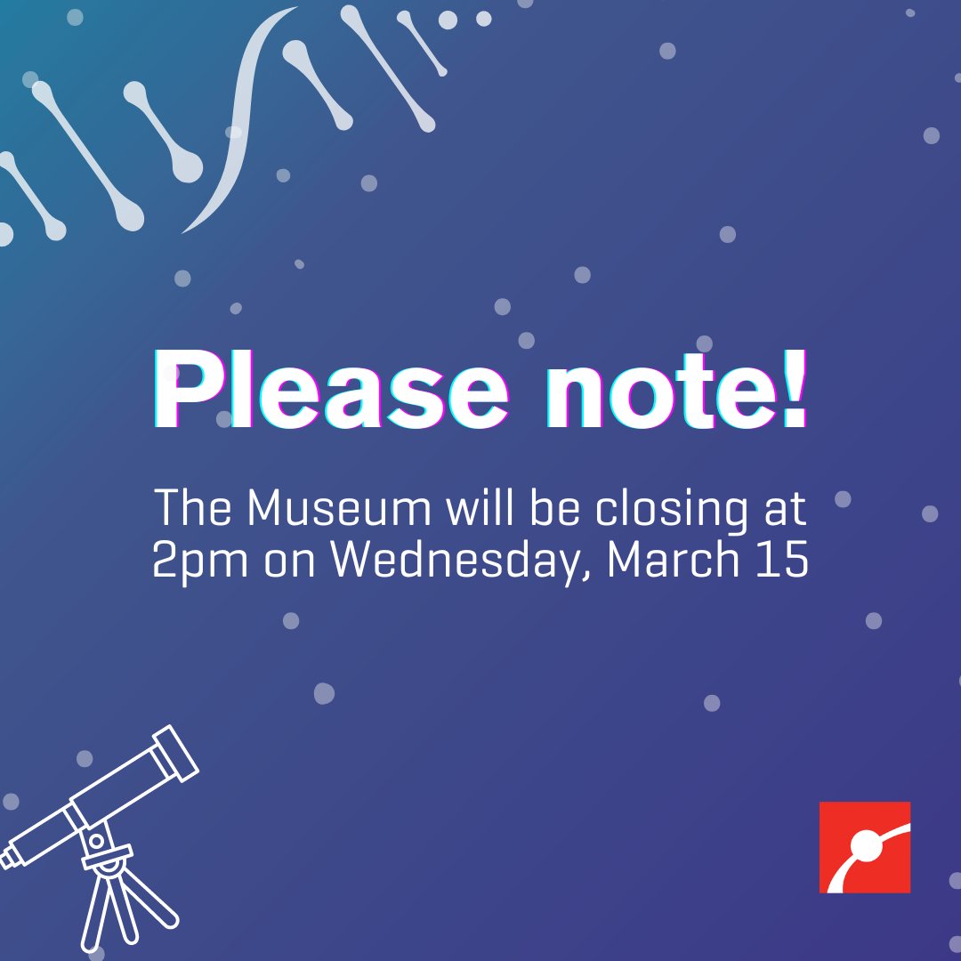 Museum of Science on Twitter "The Museum will be closing on Wednesday