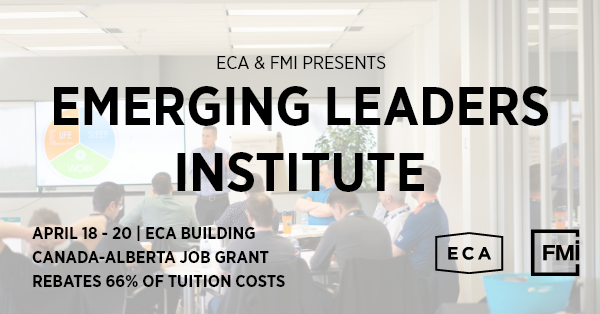 ECAbuildsYEG's tweet photo. The ELI, delivered in partnership with FMI &amp; the ECA, is designed to provide practical business management skills to build effective leaders for the future. FMI specializes in leadership training for construction professionals.

https://t.co/1r5PkZry1L https://t.co/V1QCP5fTvs