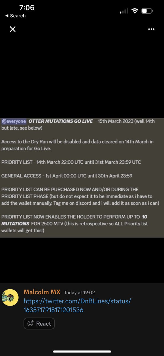 MUTATIONS ARE NOW LIVE 🤩 
Priority access only. 👀 

Open to general population on the 1st of April 🎉  

Let’s see what you all get with the hashtag #MutatedCOC 

#MultiVAC #NFTCommunity #Crypto