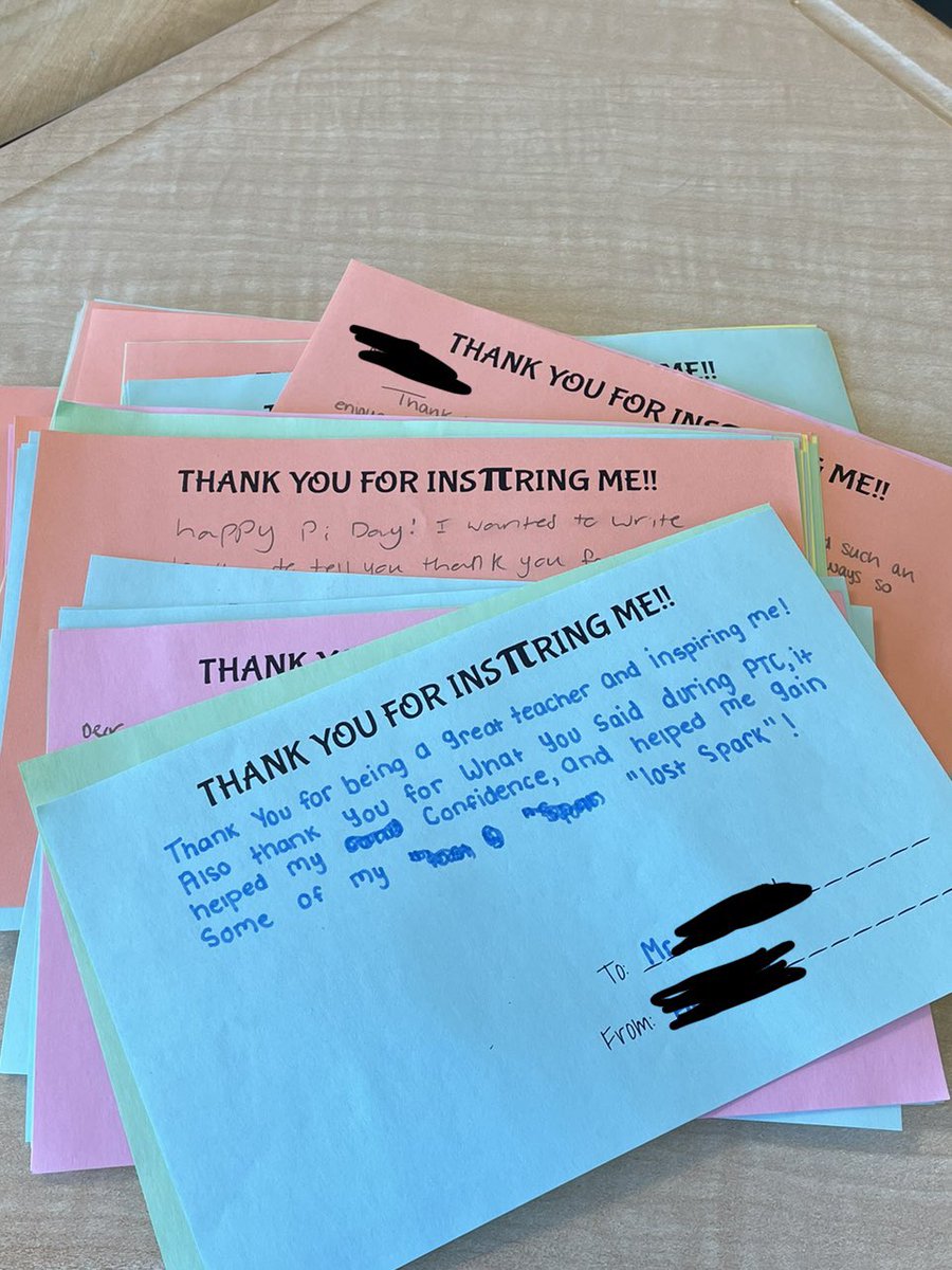 stephanievinton's tweet photo. Happy Pi Day! Celebrated with cupcakes from AREA 51 Cupcakery of Naperville and wrote letters to teachers who insPIred them 🎉 https://t.co/VMeikAcqt7