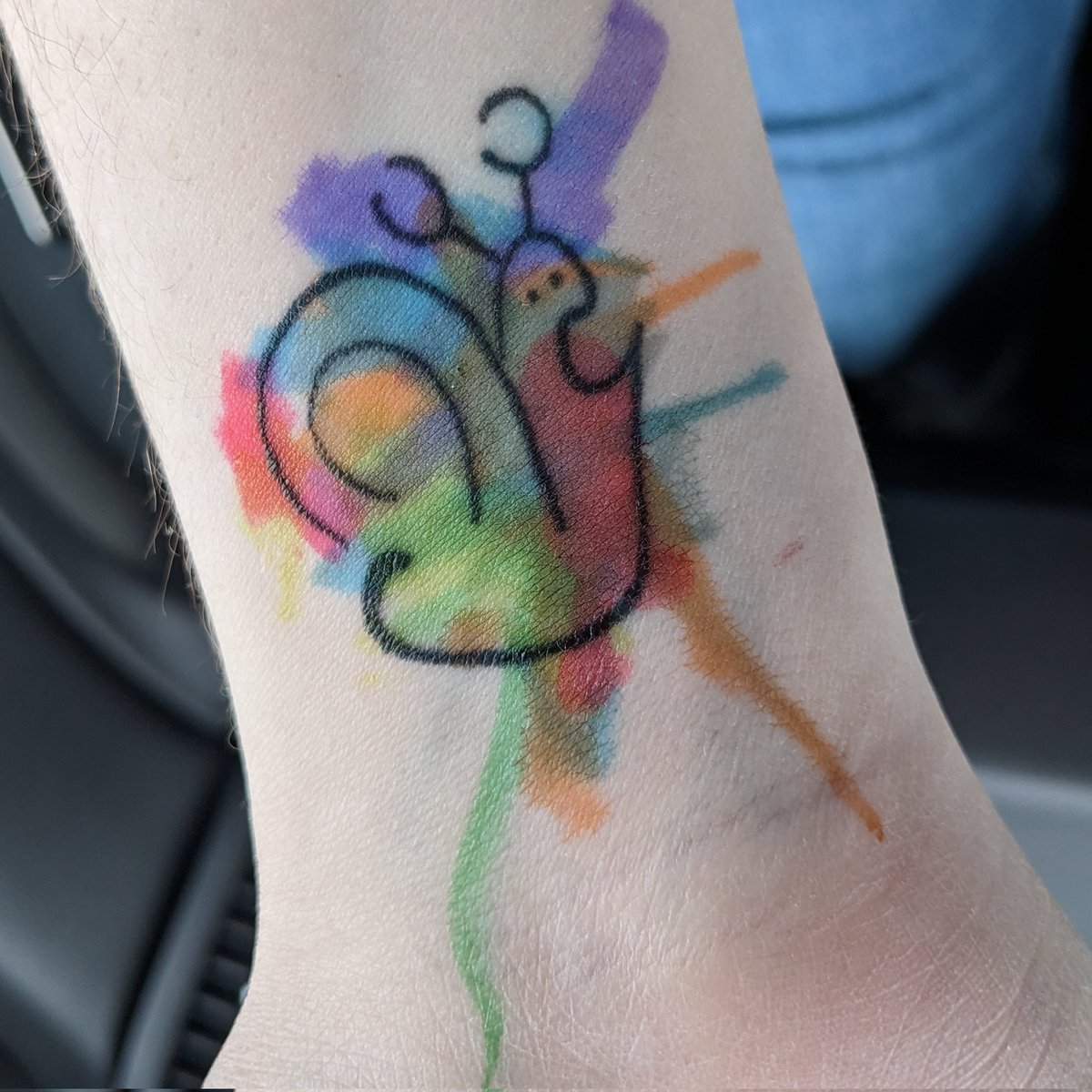tearsoftinsel's tweet photo. the kids i work with are even more obsessed than i am with the snail @callum_litchy drew for me at the Columbus bit concert, so today they took turns coloring it in 🥰🐌 https://t.co/QtgSPeXvcc