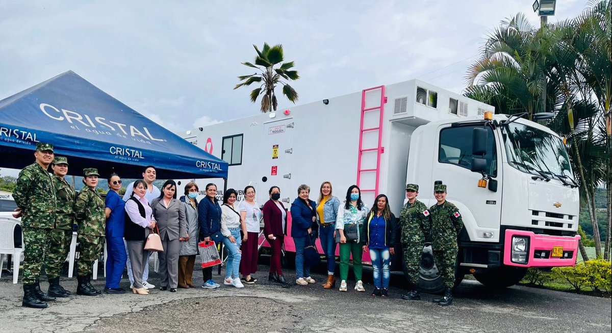 Ejercito_Disan's tweet photo. ¡Estamos con nuestras mujeres en Tolemaida!

El equipo de la unidad móvil de prevención y detección en Salud,  realiza mamografías y citologías a las usuarias del Sistema de Salud, con el propósito de preservar su bienestar y óptimas condiciones de salud. https://t.co/Qm9pcMQe1O