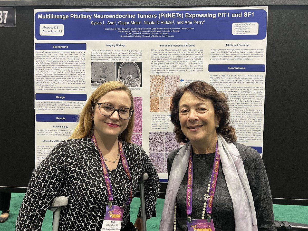 NRiddleMD's tweet image. In case you missed our poster #PitNET #OrAdenoma 🫣 #USCAP2023