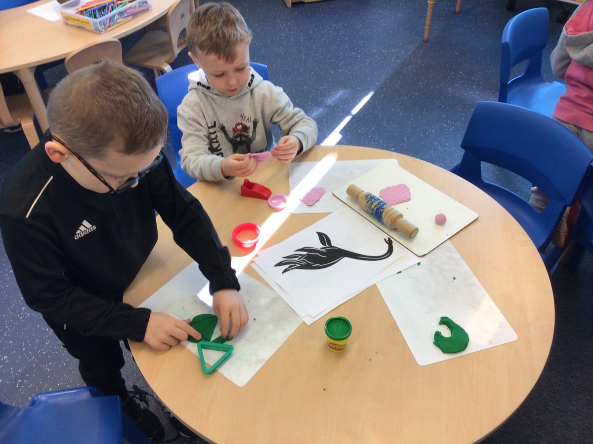 whitdale_ps's tweet image. P2R loved creating their own Loch Ness Monsters as part of our learning about Scotland. We used our creative skills to build Nessie out of play dough and make a habitat. We also had to remember good team work skills to complete the task! #interdisciplinarylearning #Scotland