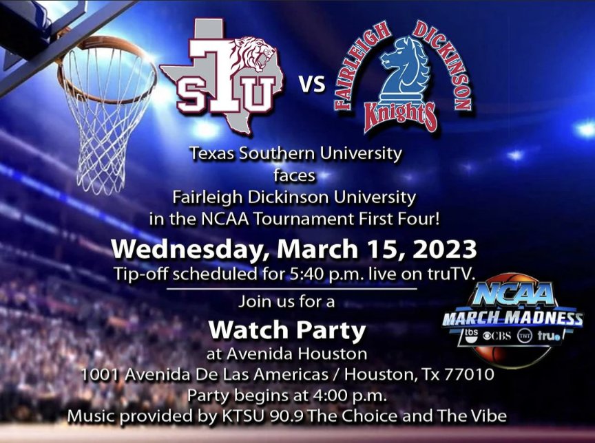 Join alumni tomorrow at the TSU Basketball Watch Party to cheer on our Tiger basketball team as they fight for a spot in the NCAA Tournament!
