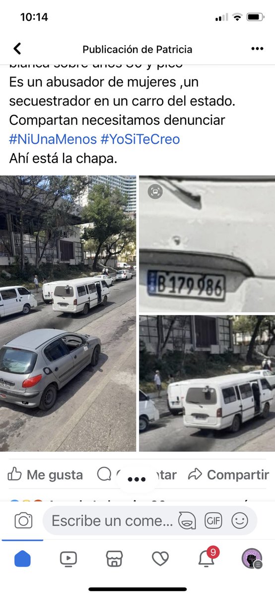 🆘🆘🆘🆘 Para personas en La Habana. Auto con chapa B179986, band blanca estatal secuestró hoy a una mujer en las cercanías del #PabellónCuba. @minint_cuba dijo q circularía chapa. El chofer al parecer trabaja empresa al lado de la #CentralDeComputación. Denuncia en 📷 #NiUnaMás