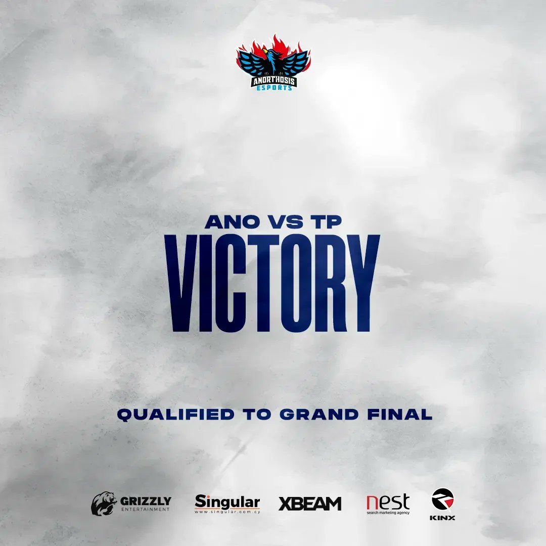 anoesports's tweet photo. Qualified To Grand Final 💪
EM Spot Secured 💙
#GLLSpring23 #For1911Reasons #FreedomToFamagusta https://t.co/4IWS6Ds1QV