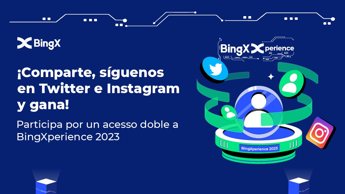 ¡Gana un pase doble! 🔥

1.-Comparte en tus redes sociales esta página bit.ly/siguenos1 y etiquétanos  

2.-Síguenos en Twitter o IG

3.-Regístrate en el siguiente formulario: bit.ly/PaseDobleBingXp y manda la captura de pantalla de que compartiste la página.

* RT y ❤️