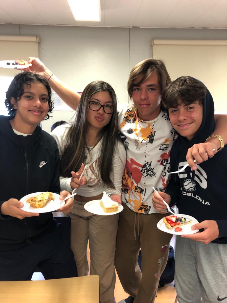 ES_School_Bcn's tweet photo. Happy Pi Day!

Math students in Mr. Wager’s class enjoyed delicious pies from @bakinge_bcn to celebrate this special day 3.14!

#esamericanschool #esas #highschool #geometryclass #piday #studentathletes #mathisdelicious #internationalschool #barcelona https://t.co/NTxr2ffCeC