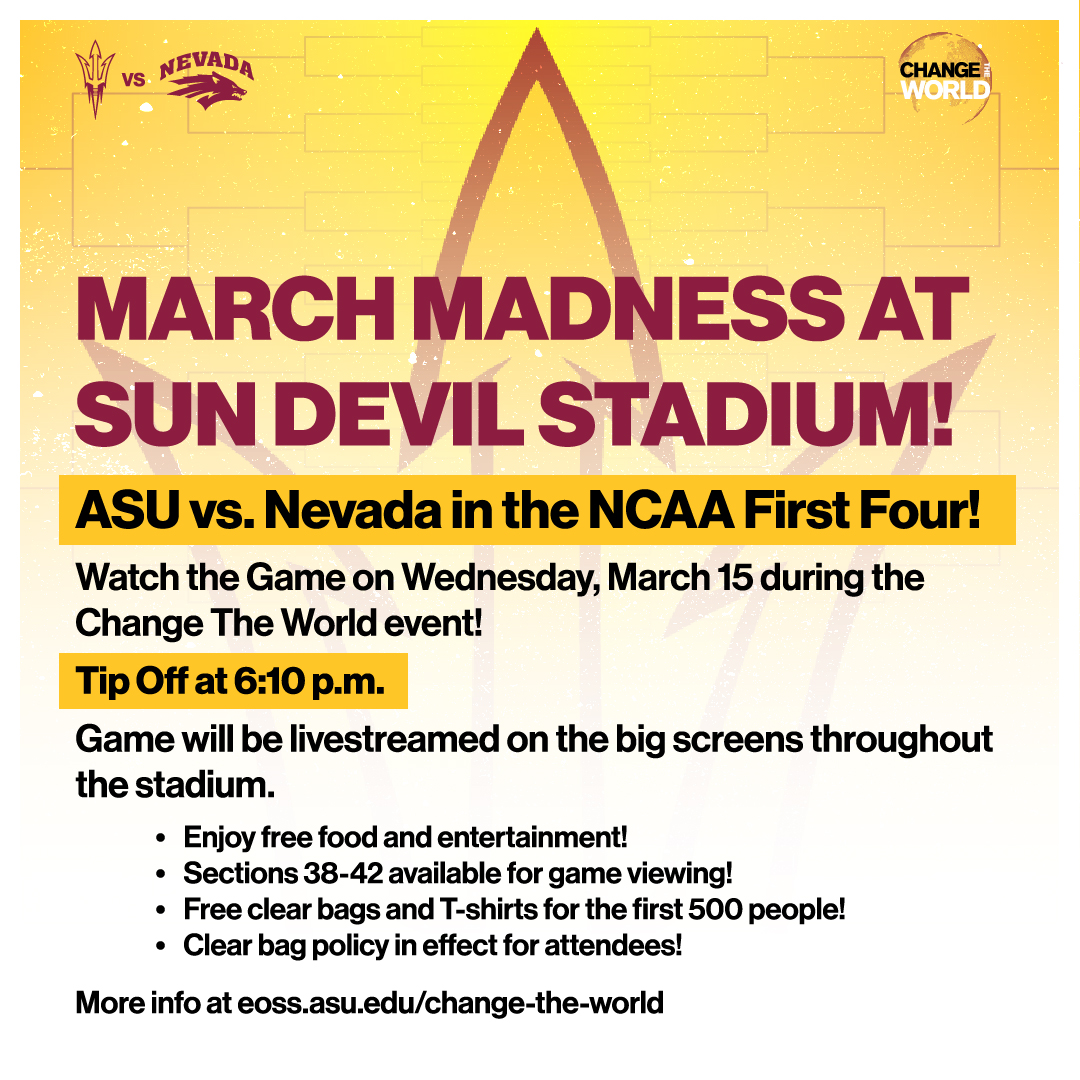 Arizona State Sun Devils Clear Square Stadium Tote