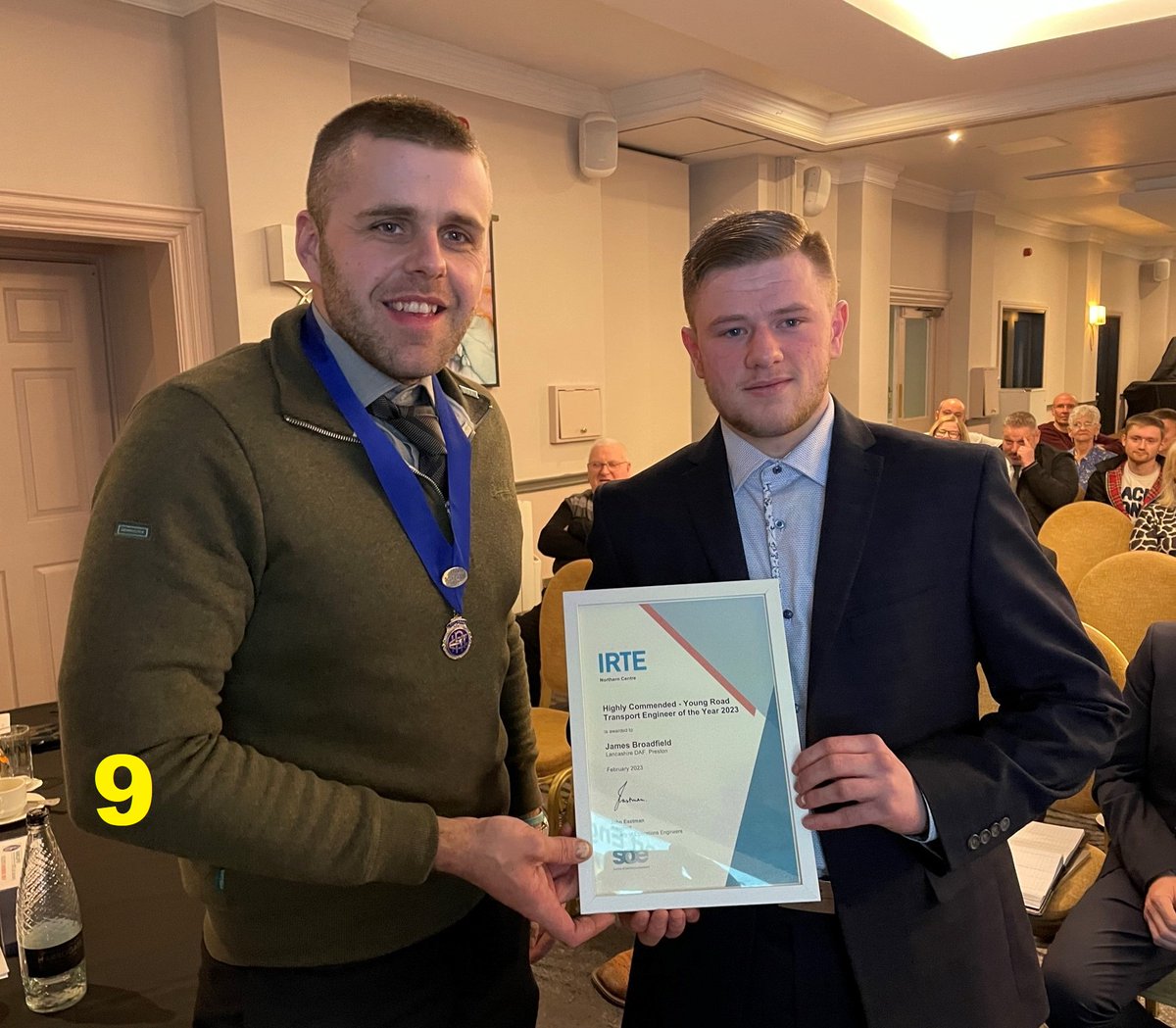 Starting with our first highly commended finalist of the IRTE Northern Centre Young Engineer of the Year Award 2023 - James Broadfield of Lancashire DAF in Preston!

Well done James!

@LancashireDaf @DAFTrucksUK
