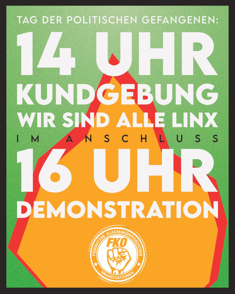solinetzleipzig's tweet photo. Gemeinsam auf die Straße zum Tag der politischen Gefangenen

#le1803 #FreeThemAll https://t.co/rPAueDLVws