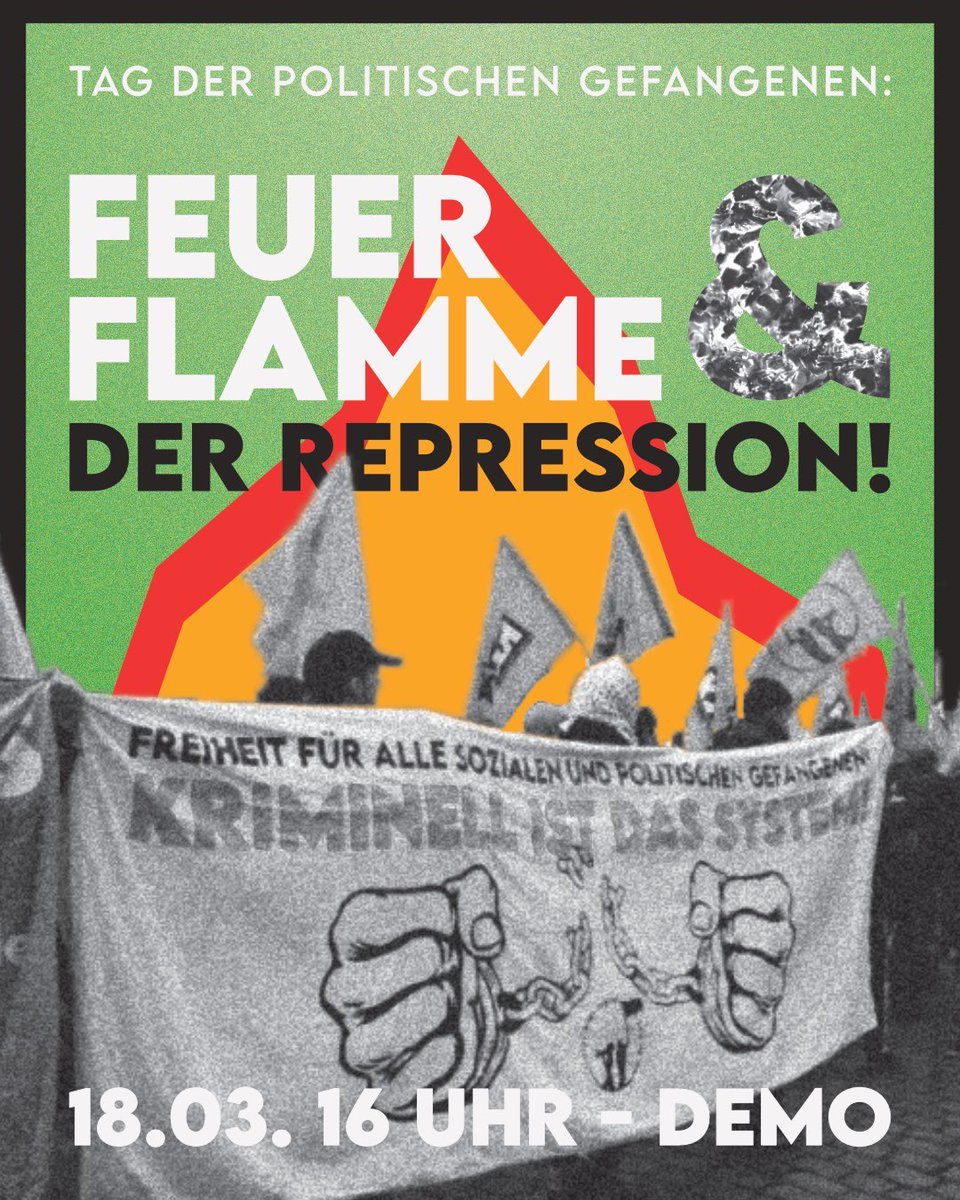 solinetzleipzig's tweet photo. Gemeinsam auf die Straße zum Tag der politischen Gefangenen

#le1803 #FreeThemAll https://t.co/rPAueDLVws