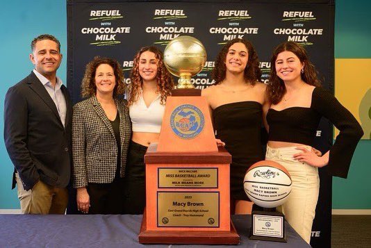 I am so beyond honored to be named Michigan’s Miss Basketball 2023!! I couldn’t have done it without the support from my family, team, coaches, the EGR community, and my MBA family. Thank you to everyone who helped me through my high school career💛