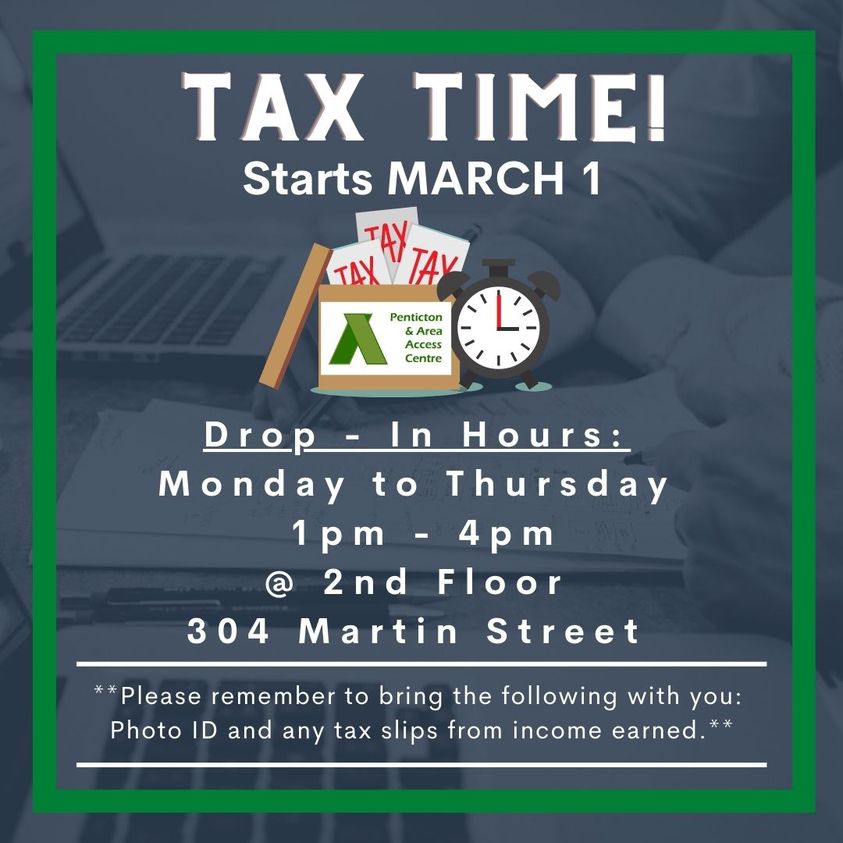 The Access Centre provides Tax Assistance through our Community Volunteer Income Tax Program (CVITP), helping to ensure that taxpayers get all credits and refunds they could be eligible to obtain. To check your eligibility please visit : accesscentre.org/services/tax-a…