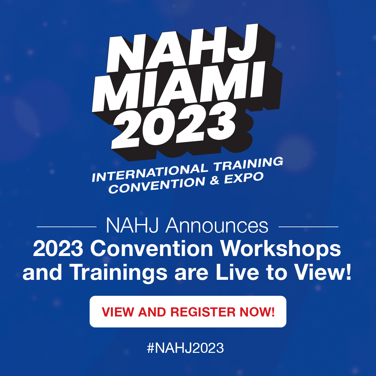 Take a sneak peek at the #NAHJ2023 convention workshops and trainings. 👀

Reminder: Early Bird registration ends on Friday, March 31. ✍️

See the workshops: nahj2023.org/workshops/